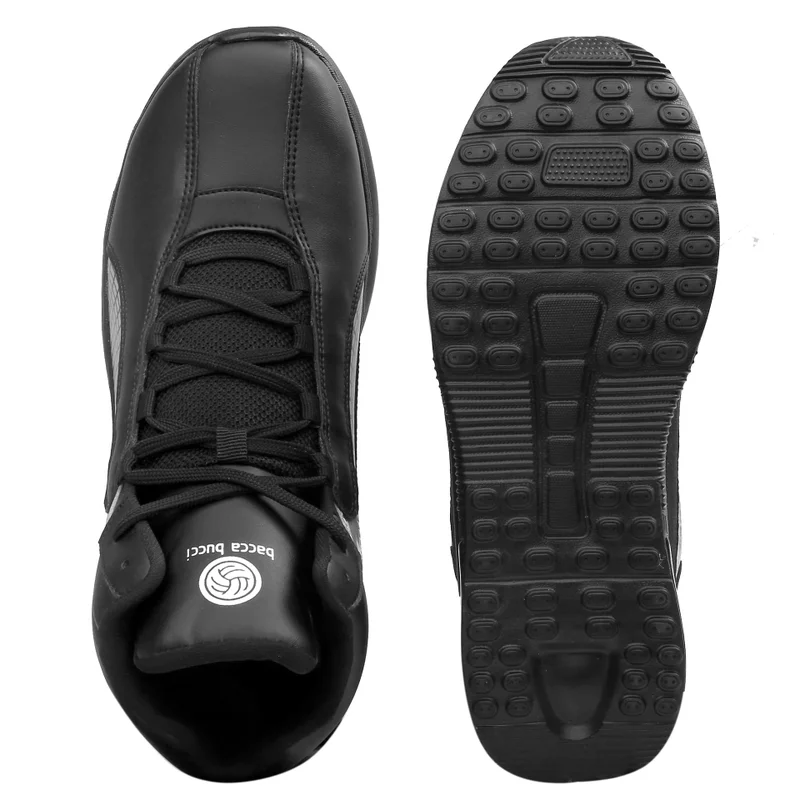 Bacca Bucci Black Superstar 2.0 High-Top Sneakers for Men | Best Price UAE